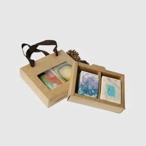 Kraft Soap Boxes with Window